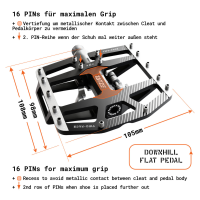 Tatze TATZE TWO-FACE 2 Pedal, orange