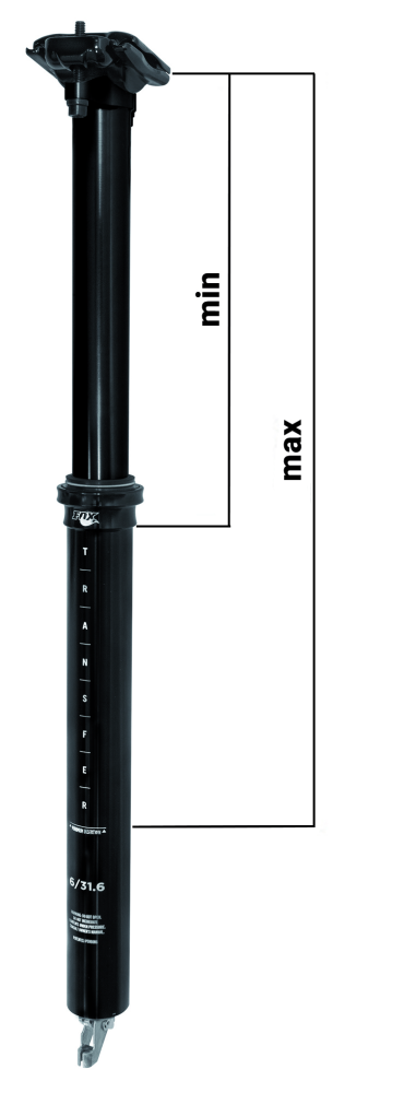 Fox Sattelstütze Transfer SL absenkbar FS Ø27.2 mm 70mm Drop intern schwarz