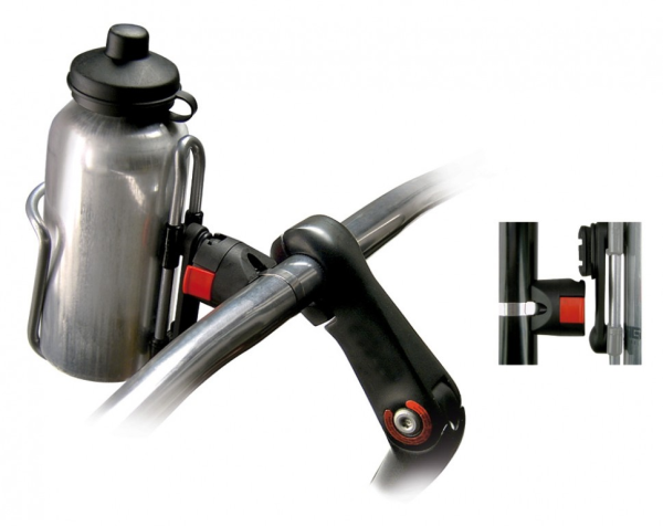 KlickFix Bottle Klick | schwarz, Ø 15-60 mm, inkl. Miniadapter