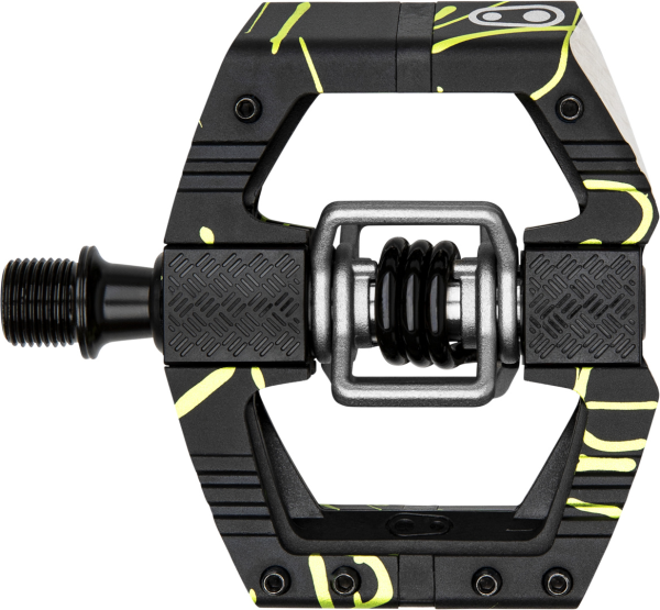 Crankbrothers Pedal Mallet E LS Splatter lime grün