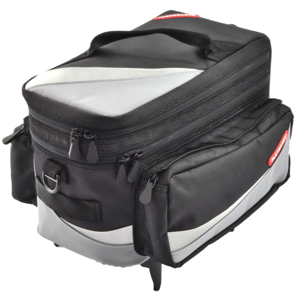 Pletscher Gepäckträgertasche Zurigo mit 3-Punkte Adapter schwarz