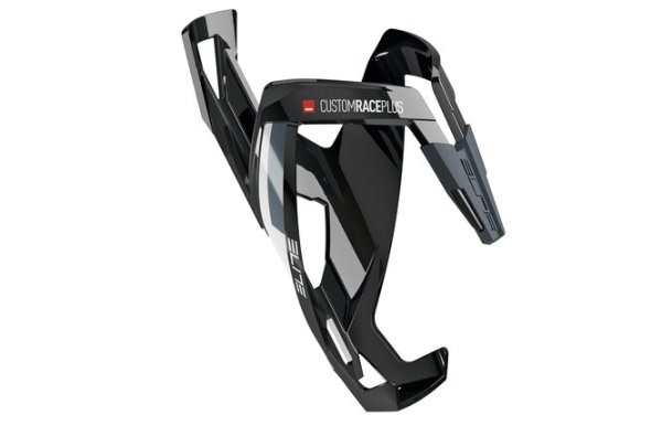 Elite Bidonhalter Custom Race Plus glossy glasfaser schwarz-weiss