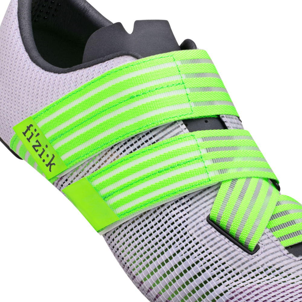Fizik Powerstrap Aeroweave Shoes violett/neongrün 41