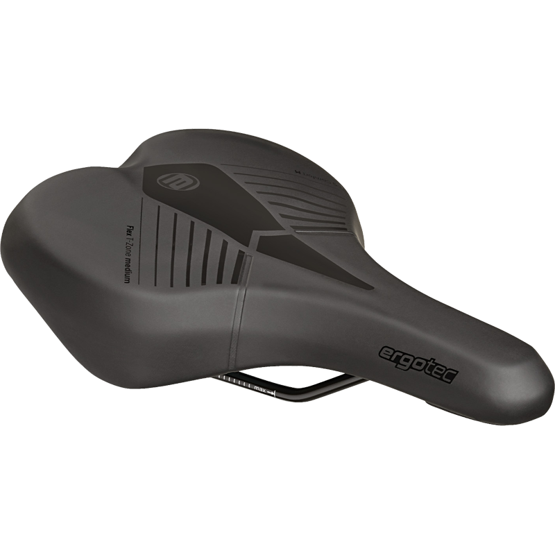 Sattel, ES COMFORT M, 265x190mm, PU/Memory Foam MEDIUM, schwarz, 425g, he10