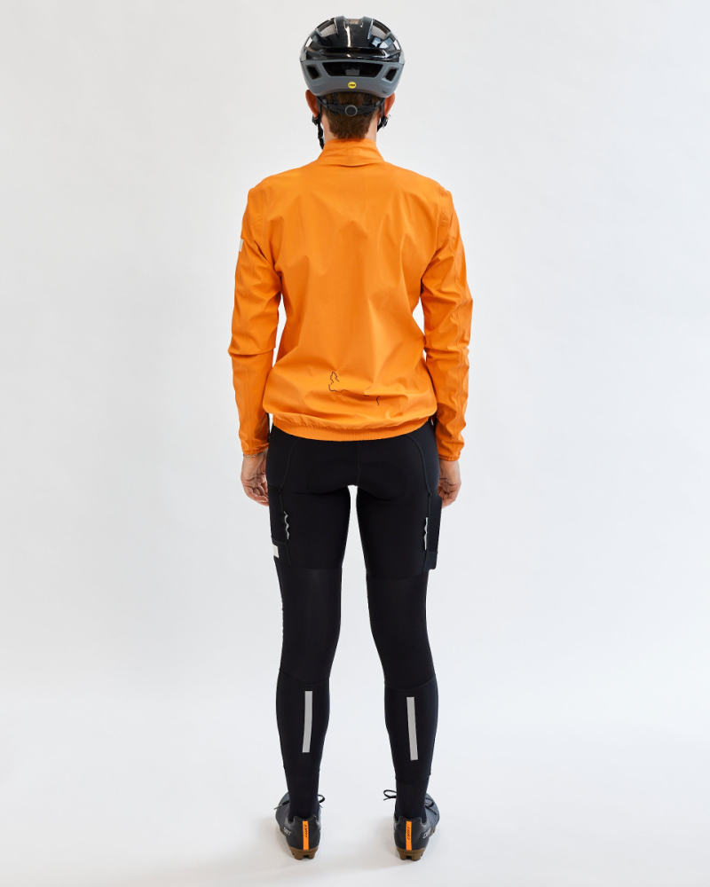 Albion Cycling Women's All Road Pertex® Shield Rain Jacket (Orange)