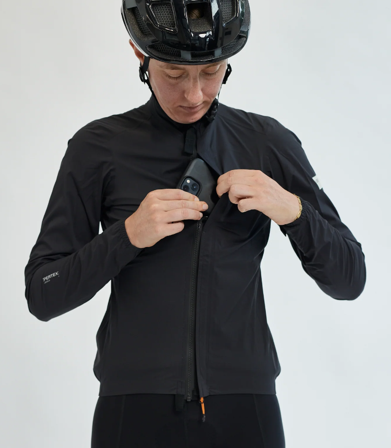 Albion Cycling Women's All Road Pertex® Shield Rain Jacket (Black)
