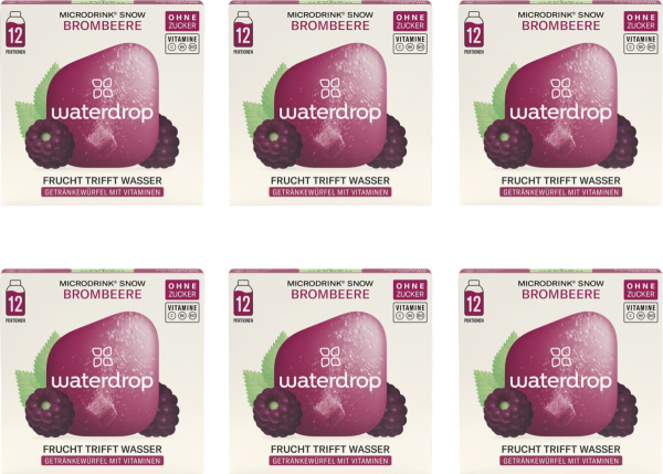 waterdrop Microdrink Snow Brombeere (6x12 Pack)
