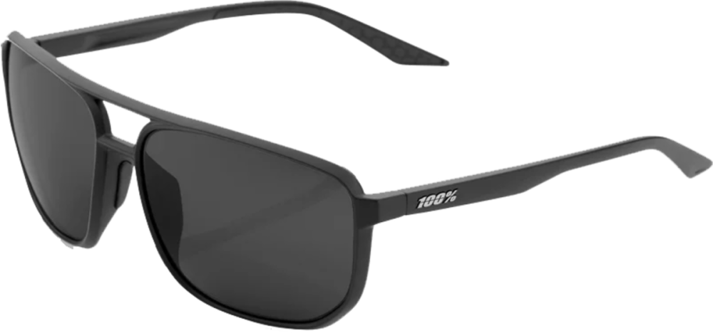 100percent Konnor Brille Matte Black - Black Mirror Lens