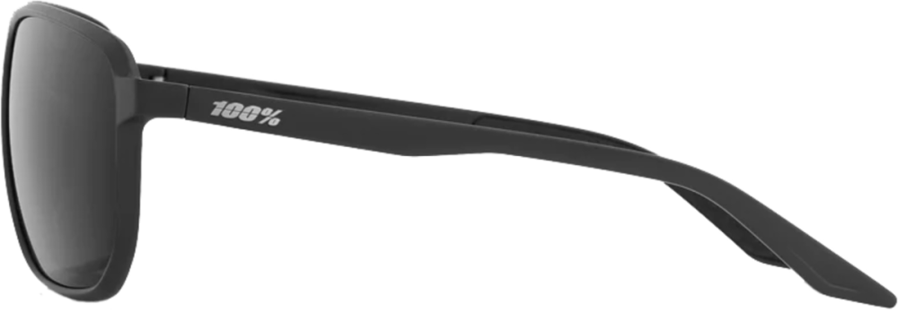 100percent Konnor Brille Matte Black - Black Mirror Lens
