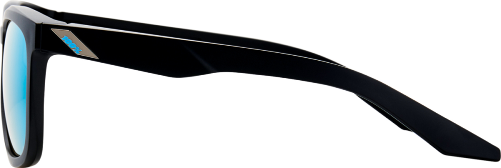 100percent Brille Hudson Matte Black-HiPER Blue ML