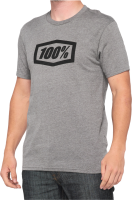 100percent Icon Short Sleeve Tee Heather grau S