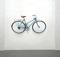 Cycloc Hero, Velo-Wandhalterung. Rot-Orange.