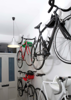 Cycloc Solo, Velo-Wandhalterung. Rot-Orange.