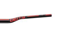 Deity Ridgeline Lenker, 800 mm, 25 mm Rise, 35 mm Lenkerklemmung. Black / Red.