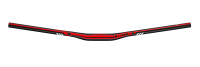 Deity Skyline 787 Lenker, 787 mm Breite, 15 mm Rise, 31.8 mm Lenkerklemmung. Black/Red.