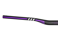 Deity Skywire Carbonlenker, 800 mm, 25 mm Rise, 35 mm Lenkerklemmung. Carbon / Purple.