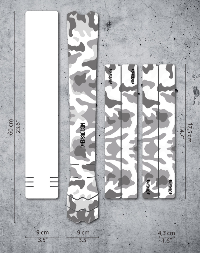 DyedBro Frame Protection Camo. Gloss Black.