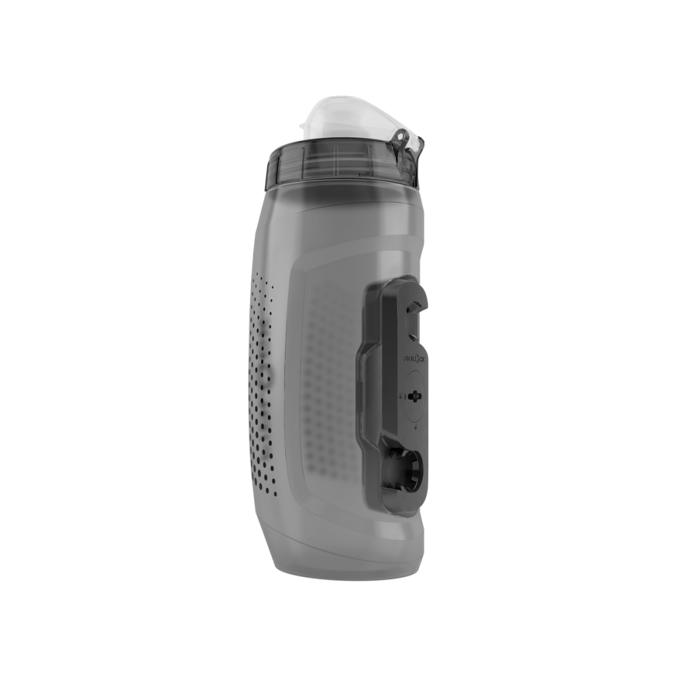 Fidlock TWIST Trinkflasche 590 ml, Single (mit Bottle Connector, ohne Base). Transparent Black.