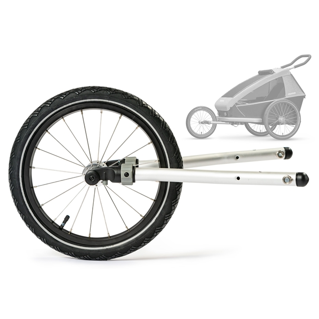 Croozer Joggerset CRO Kid 2 ab 2018 plätzer ab 2018 (Rad+Radausleger)für Zweiplätzer, ab 2018