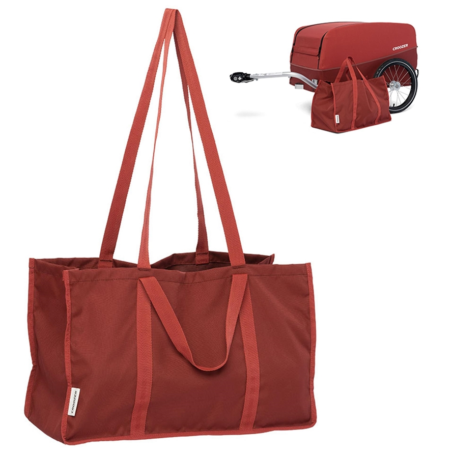 Croozer SV Einkaufstasche Cargo red 46x20x27cm / Volumen 24l / Lava red