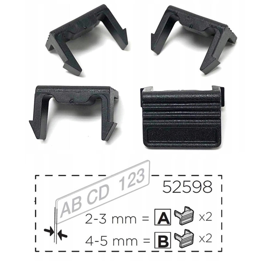 Thule Clips Nummernschilder 2A+2B Nummerschilder bei Veloträgern