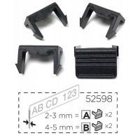 Thule Clips Nummernschilder 2A+2B Nummerschilder bei Veloträgern