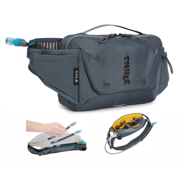 Thule SV Hüfttasche Rail 4L+Trinkbla 4 Liter inkl. Trinkblase Dark SlateEine revolutionäre Hüfttasche mit