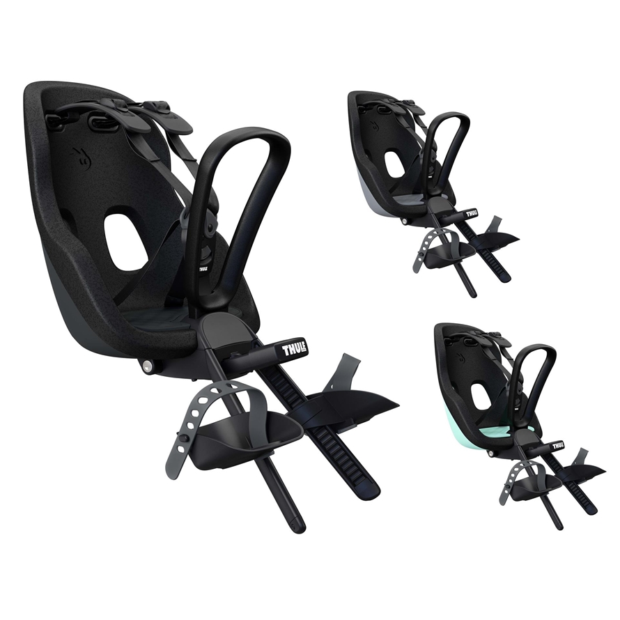 Thule Sitz Yepp Nexxt 2 MINI Black Midnight Black / Montage am Vorbau
