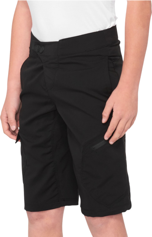 100percent Kinder Shorts Ridecamp schwarz 24