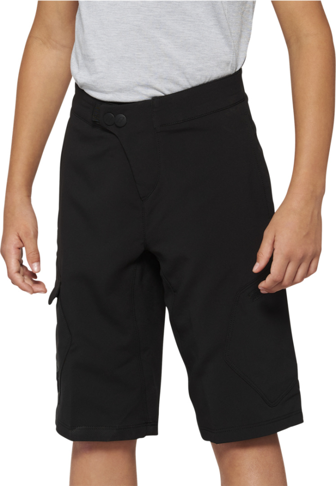 100percent Shorts Ridecamp Youth w-Liner schwarz 26
