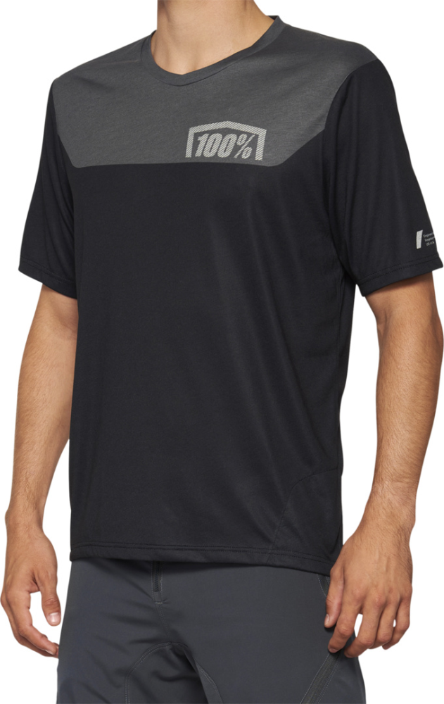 100percent Jersey Airmatic schwarz-charcoal XL