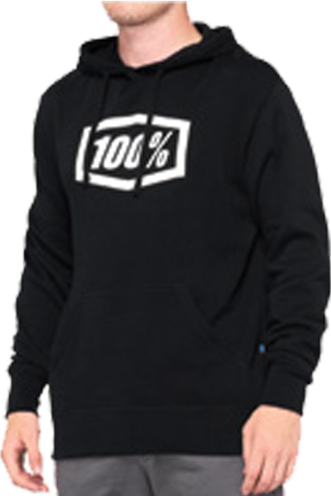 100percent ICON Pullover Hoodie Fleece - schwarz M