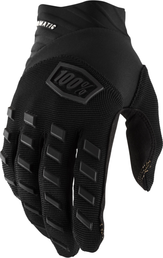 100percent Airmatic Gloves Black-Charcoal Black-Grey XXL