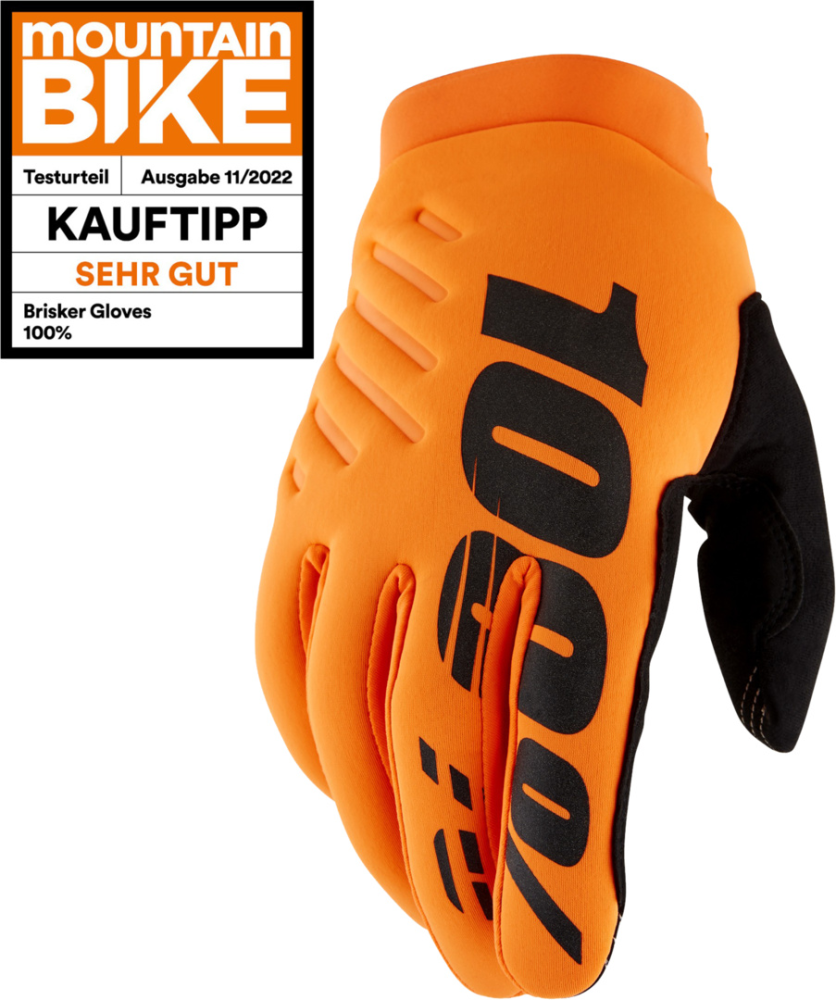 100percent Handschuhe Brisker orange S