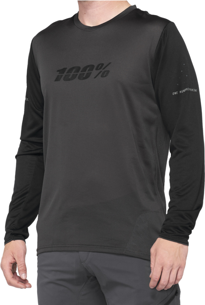 100percent Langarm-Trikot Ridecamp schwarz XL