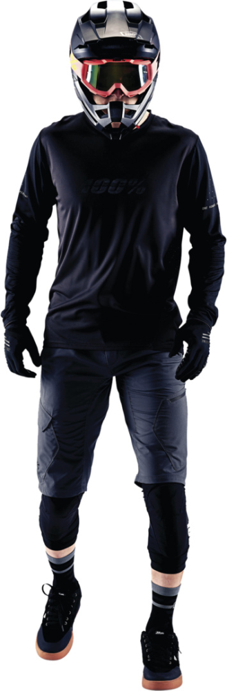 100percent Langarm-Trikot Ridecamp schwarz XL
