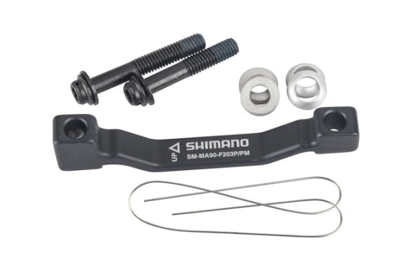 Shimano Adapter SM-MA90 Postmount 180> Postmount 203 mm mit Schrauben Box