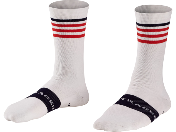 BONTRAGER Socke Race Crew M (39 – 40) White Stripes