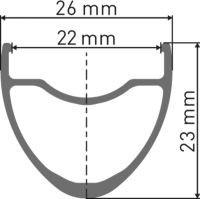 DT Swiss ER 1600 SPLINE Laufrad 700C CL 23 142/12mm XDR