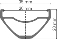 DT Swiss H 1900 SPLINE Laufrad 27.5" IS 30 110/15mm