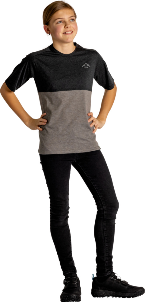 IXS Kids Flow Mountain Tech Tee schwarz-graphite KS