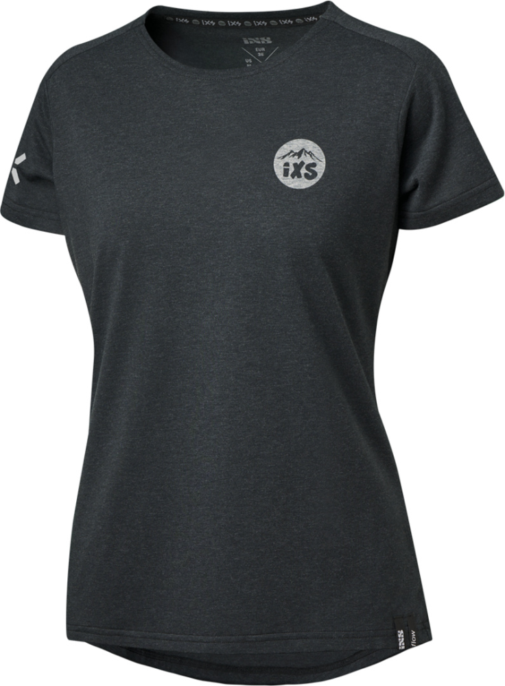 IXS Damen Flow 1.2 Tech Tee schwarz 34