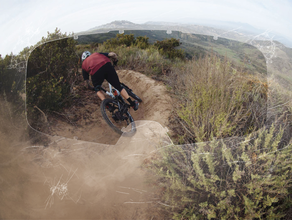 IXS Goggle Trigger schwarz/ mirror rose one-size