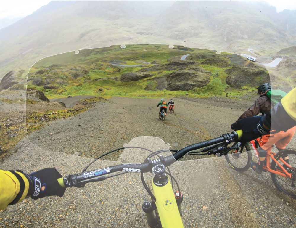 IXS Goggle Trigger schwarz/ mirror rose one-size