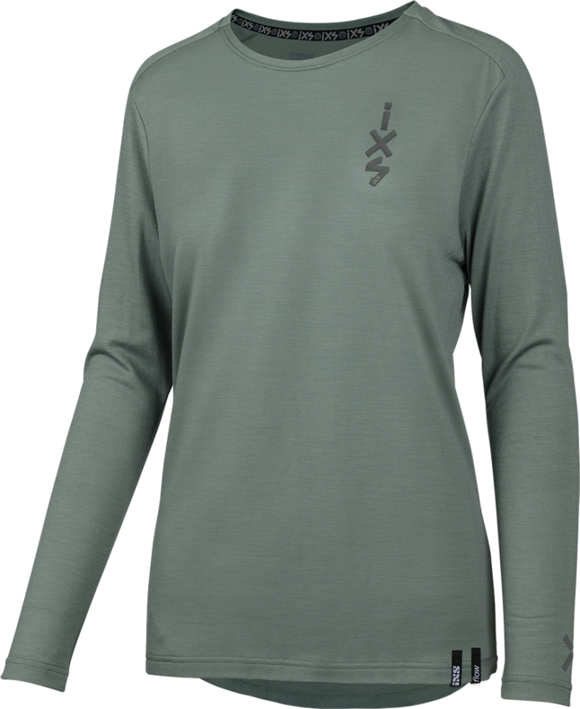 IXS Damen Flow Merino Langarm Jersey sage 44