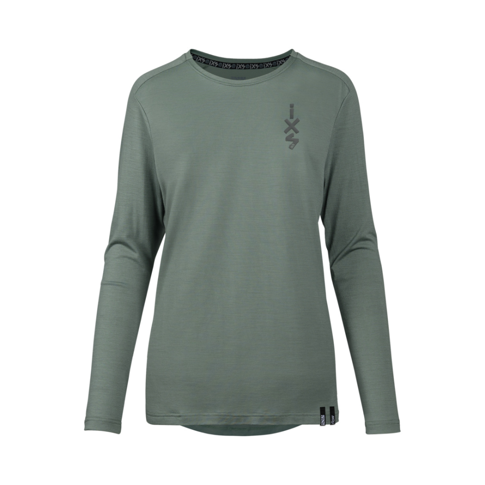 IXS Damen Flow Merino Langarm Jersey sage 44
