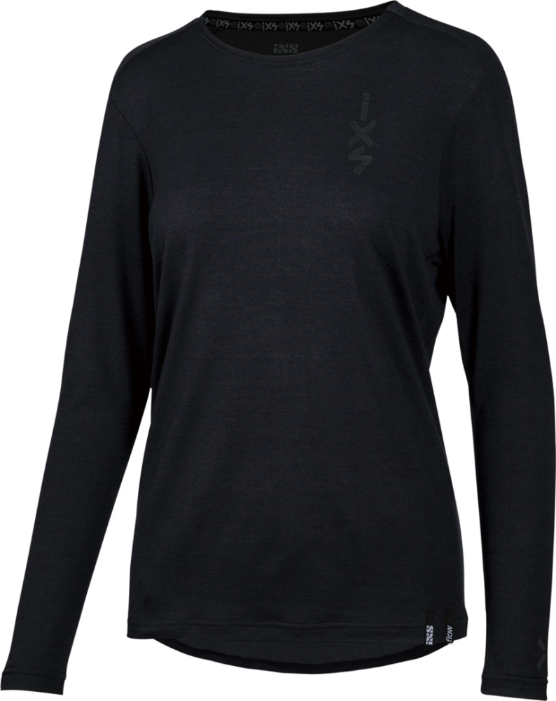 IXS Damen Flow Merino Langarm Jersey schwarz 34