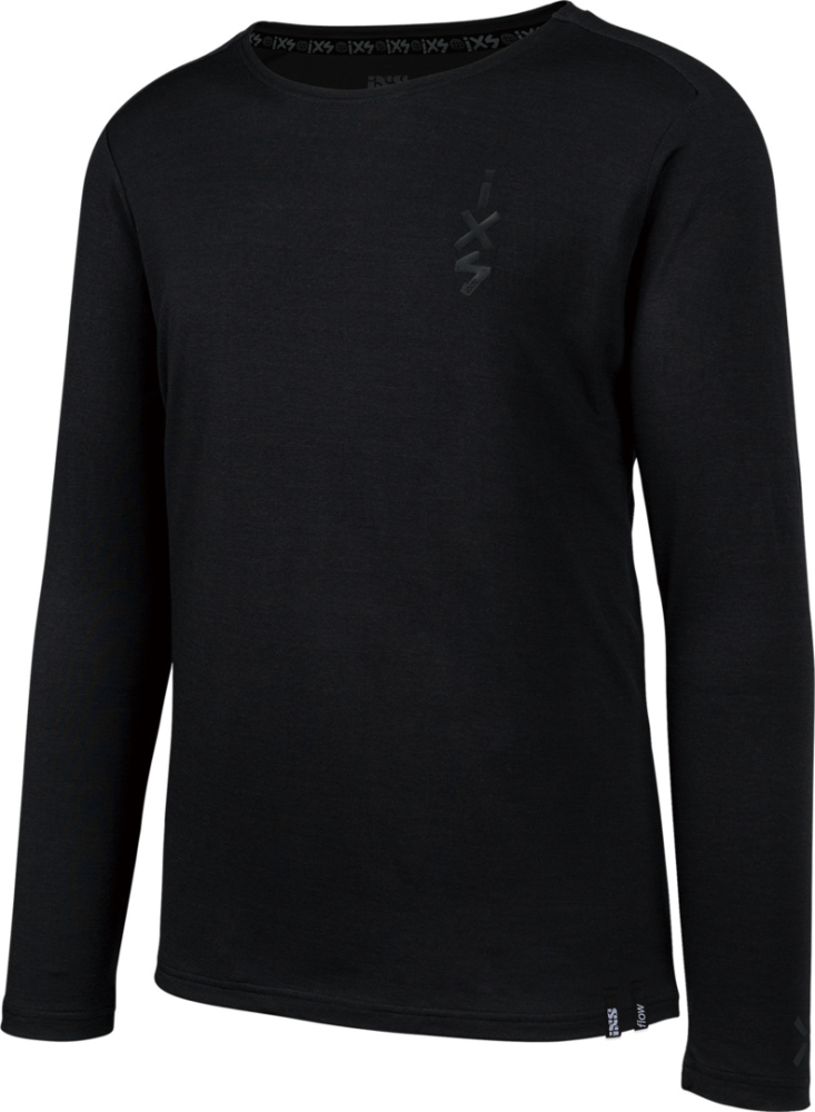 IXS Flow Merino Langarm Jersey schwarz M