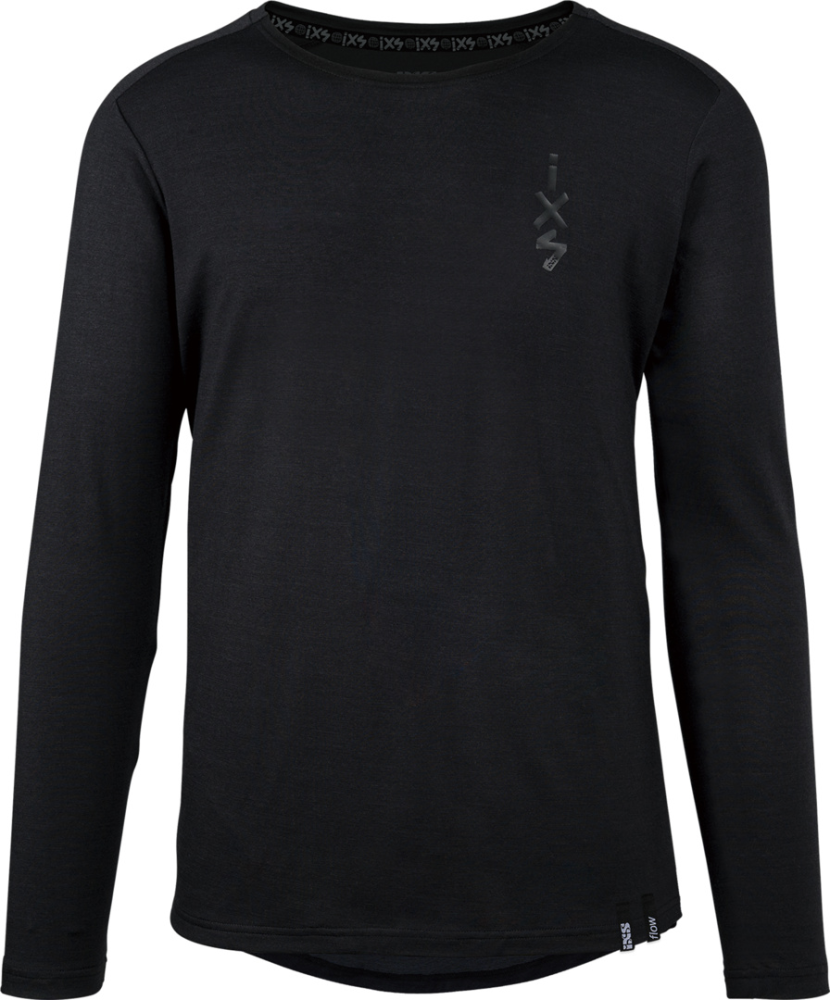 IXS Flow Merino Langarm Jersey schwarz M