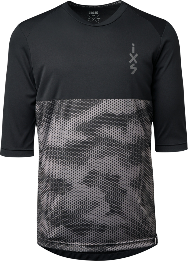 IXS Carve 1.0 3/4 Jersey schwarz-graphit M